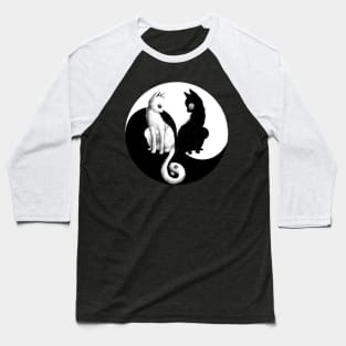 cat yin yang Baseball T-Shirt